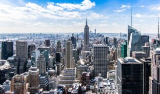 Skyline view of new york city