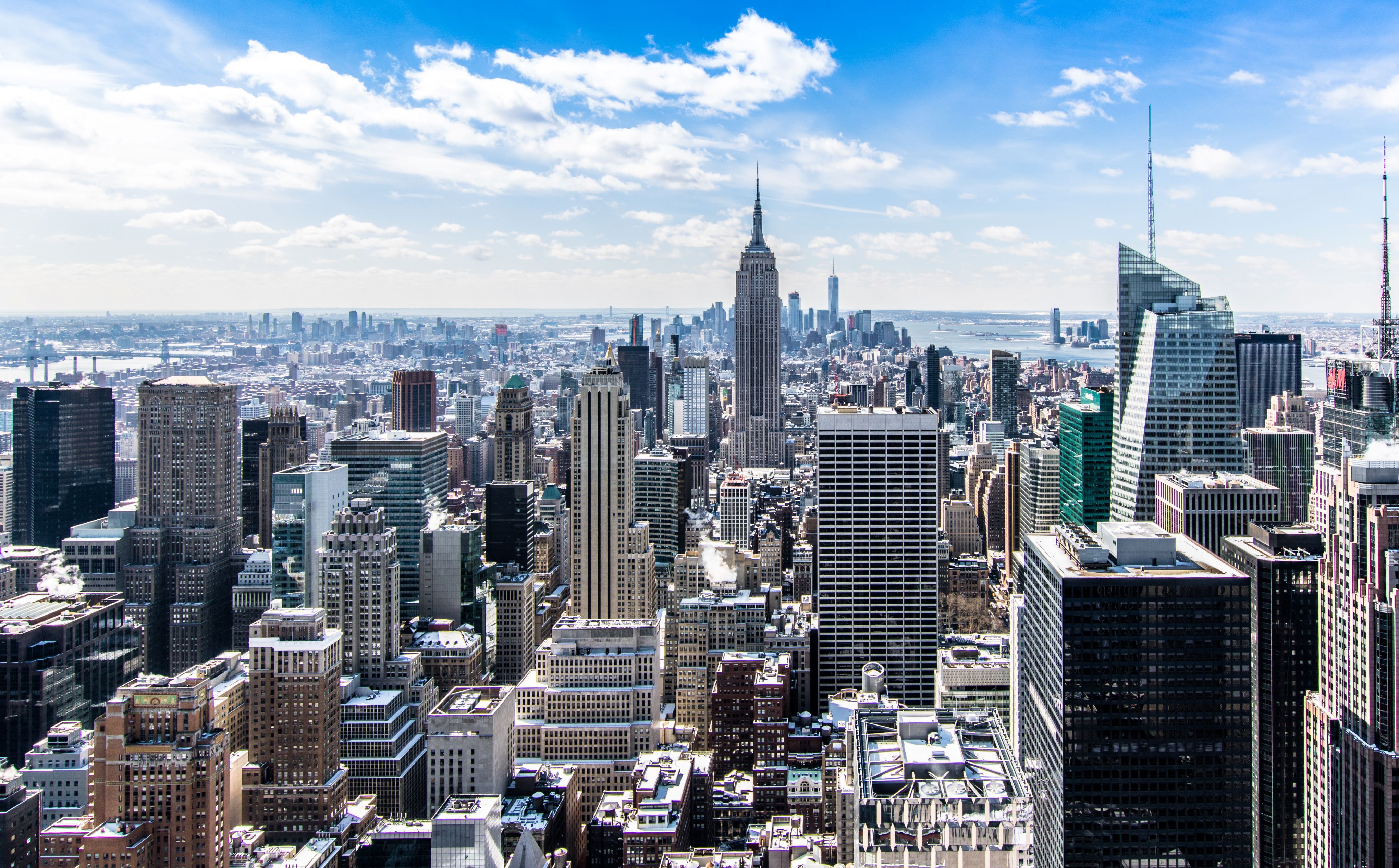 Skyline view of new york city