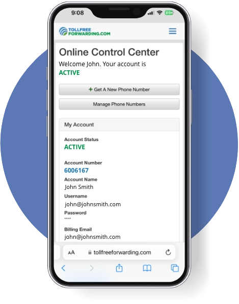Mobile online control center
