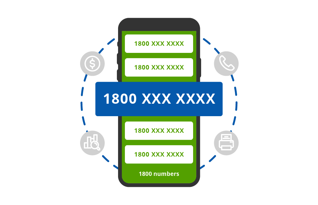 1-800 numbers graphic