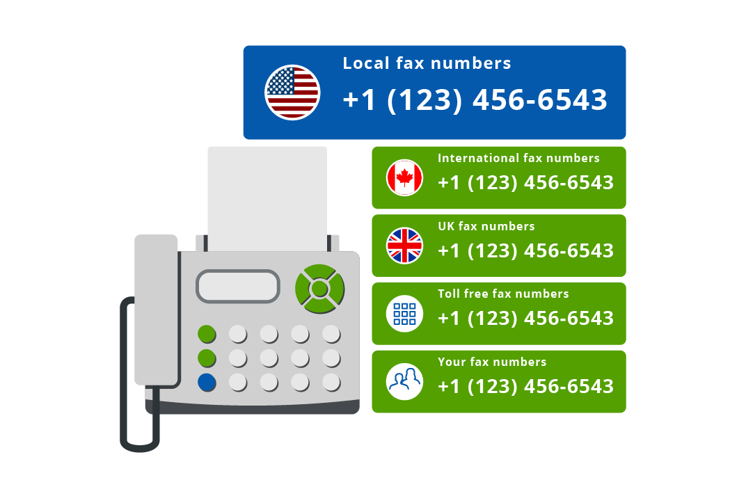 fax numbers graphic